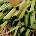 MULA's cooksnap of when they made きゅうりたっぷり蕎麦.