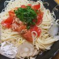 プルンバゴ's cooksnap of when they made さっぱりトマトツナそうめん！.