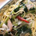夕飯は６時です's cooksnap of when they made 舞茸とほうれん草のパスタ、バター醤油味.