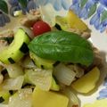 xoerikoxo's cooksnap of when they made バジル香る♪鶏肉と夏野菜のガリマヨ炒め.