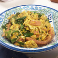 seacomet's cooksnap of when they made 簡単！オクラとスパムの玉子炒め☆.