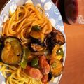シンリちゃん's cooksnap of when they made なすのナポリタン.