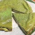 輪切り's cooksnap of when they made 生クリームなし♪バスク風抹茶チーズケーキ.