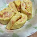 黄金の輝き亭's cooksnap of when they made レンジで簡単！だし巻きカニたま.