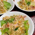 ルぴあ's cooksnap of when they made シャキシャキレタスとハムのサラダ風炒飯.