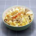 クックDAD's cooksnap of when they made 簡単！月末どんぶり☆天キャべ豆腐卵とじ丼.