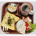 choco831's cooksnap of when they made 乗せて焼くだけ♡マヨ焼きそばトースト.