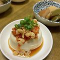 ゆいランラン's cooksnap of when they made 揚げ玉♥♥キムチのせ。。。豆腐.