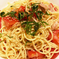 rietles☆'s cooksnap of when they made 簡単☆トマトとツナの和風冷製パスタ.