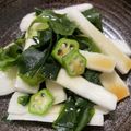 suisuimoco's cooksnap of when they made オクラ・ワカメ・長芋のねばねばサラダ☆.