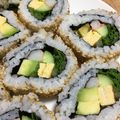 RedBlouse's cooksnap of when they made カリフォルニアロール（切り方のコツも）.