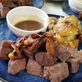 ｸﾏﾘｴ's cooksnap of when they made ひとくちステーキニンニクソースわさび添え.