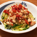 ゆゆゆぱっと's cooksnap of when they made トマトと鶏ひき肉の冷やし中華。.