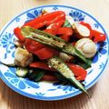 みかりんさん。's cooksnap of when they made タコとオクラとパプリカのポン酢マリネ.