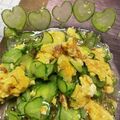 toshio39's cooksnap of when they made きゅうりと卵の酢の物.