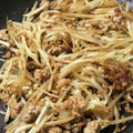 Ｎeru's cooksnap of when they made 節約＊挽き肉ともやしのマヨ醤油炒め＊.