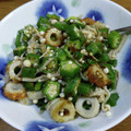 や～たん食堂's cooksnap of when they made オクラとえのきとちくわの海苔サラダ.