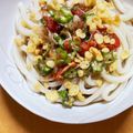 ありみりん♡'s cooksnap of when they made ♪おくら茗荷トマトのせの冷たいうどん♪.