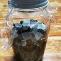 ユウとユナのmama's cooksnap of when they made ブルーベリービネガードリンク.