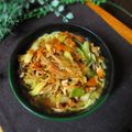 haruku221's cooksnap of when they made インスタントラーメンに肉野菜炒め♪.
