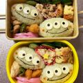 Chaaa_room's cooksnap of when they made キャラ弁☆リトルグリーンメンまつり～♪.