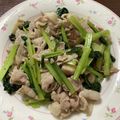 なつっこりー's cooksnap of when they made 豚バラと小松菜の塩炒め.