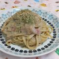 赤い電話's cooksnap of when they made 海苔の佃煮の豆乳クリームパスタ.