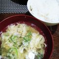 ひっこ's cooksnap of when they made オクラと卵のお味噌汁.