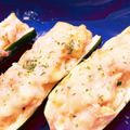 たらぴとりん's cooksnap of when they made ツナ味噌マヨ☆ズッキーニボート♡.