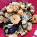 ｊ爺ｊ's cooksnap of when they made 海老と茄子のだし醤油で揚げびたし.