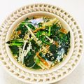 あっこ姉's cooksnap of when they made ニラ＆わかめ＆えのき茸のすぐ出来るスープ.