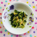 チェックのミニくま's cooksnap of when they made ほうれん草・キャベツといり卵のごまあえ♪.