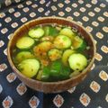 龍青空ママ's cooksnap of when they made 簡単に〜胡瓜のお味噌汁　七味風味.