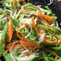 milsalud's cooksnap of when they made 想定外にウマい！ピーマンの塩麹チャプチェ.