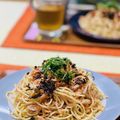 hiro_aya's cooksnap of when they made 鮭の大葉おろしスパゲッティ.