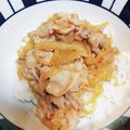 churu's cooksnap of when they made 丼にもおかずにも！すき焼き風、肉豆腐.