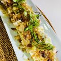 shiho23's cooksnap of when they made 世界一のアボカドミョウガネギオリーブ醤油.