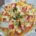 こよんた's cooksnap of when they made 低糖質！オートミールでレンチンお手軽ピザ.