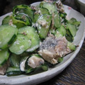 たなか家's cooksnap of when they made 栄養満点！サバ缶ときゅうりのごまマヨ和え.