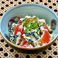 お料理ニャロメ's cooksnap of when they made トマトとひじき・シソで夏の白和え＊副菜.