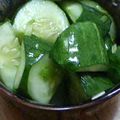 ホシになったチロ's cooksnap of when they made 超簡単！！キュウリとねぎの浅漬け.