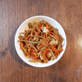クックL8U9HI☆'s cooksnap of when they made 便秘を解消するごぼうの鶏そぼろ炒め.