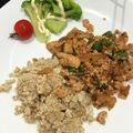 ヤイヤイ07's cooksnap of when they made 米化オートミールで満足♡ガパオライス風.