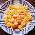 もふもふクロさん's cooksnap of when they made レンジで1分炒り卵.