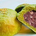keikoxia's cooksnap of when they made 抹茶の粒あんぱん.
