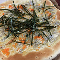 papikun's cooksnap of when they made トビコとシラスの和風ピザ.