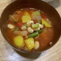 ポメちょん's cooksnap of when they made たっぷり野菜と豚ミンチのトマトスープ.