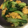 花花里's cooksnap of when they made チンゲン菜と卵のコンソメ炒め.