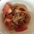 ふーちゃんとエレビー's cooksnap of when they made 5分で完成＊冷た～い和風トマトうどん＊.