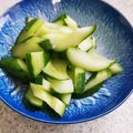 ぱふ♪'s cooksnap of when they made 簡単！育ち過ぎ胡瓜の浅漬け.わさび風味.